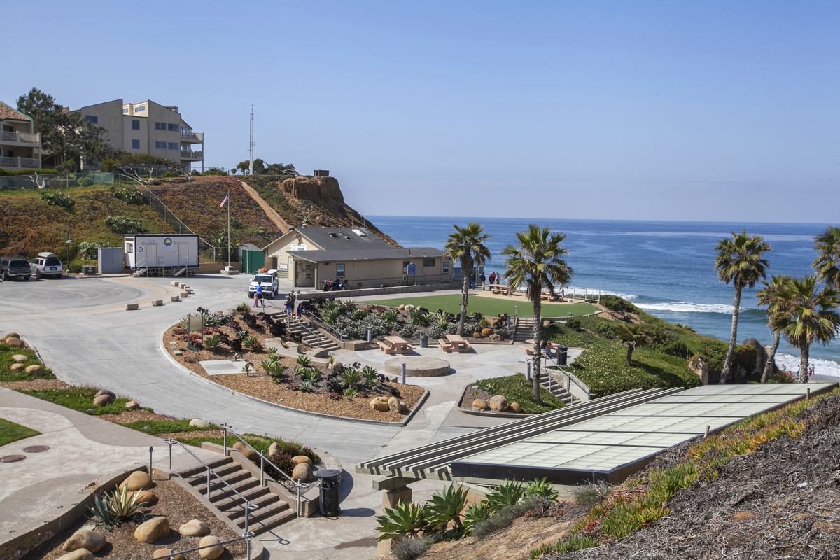 Park overlooking the ocean